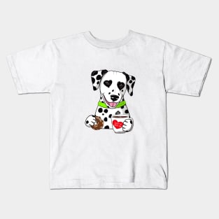 Dalmatian Coffee Kids T-Shirt